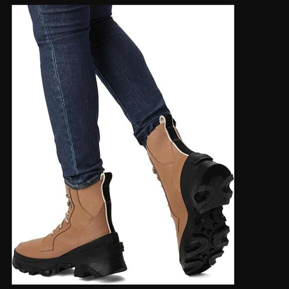 NWOB Sorel Brex Lace Waterproof Boot in Tawny Buff / Black | Size 10 - Picture 5 of 11